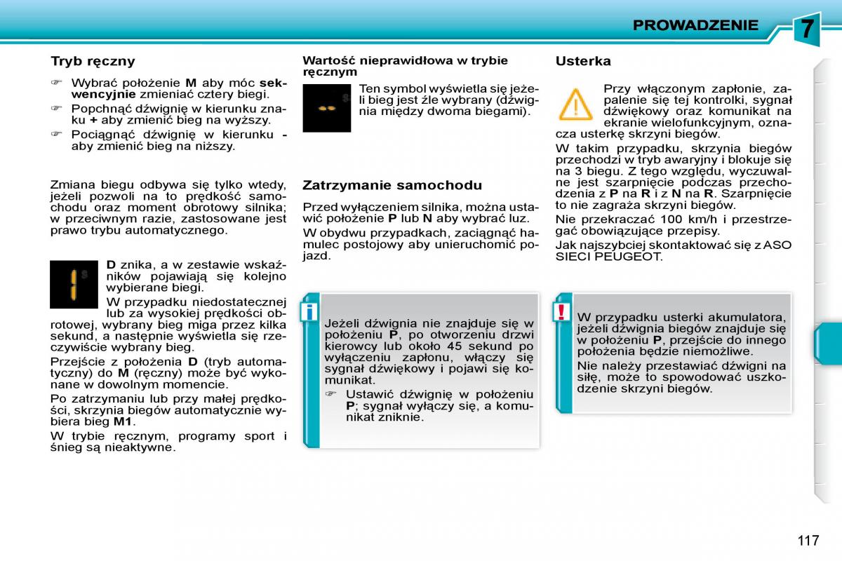 Peugeot 207 instrukcja obslugi / page 129