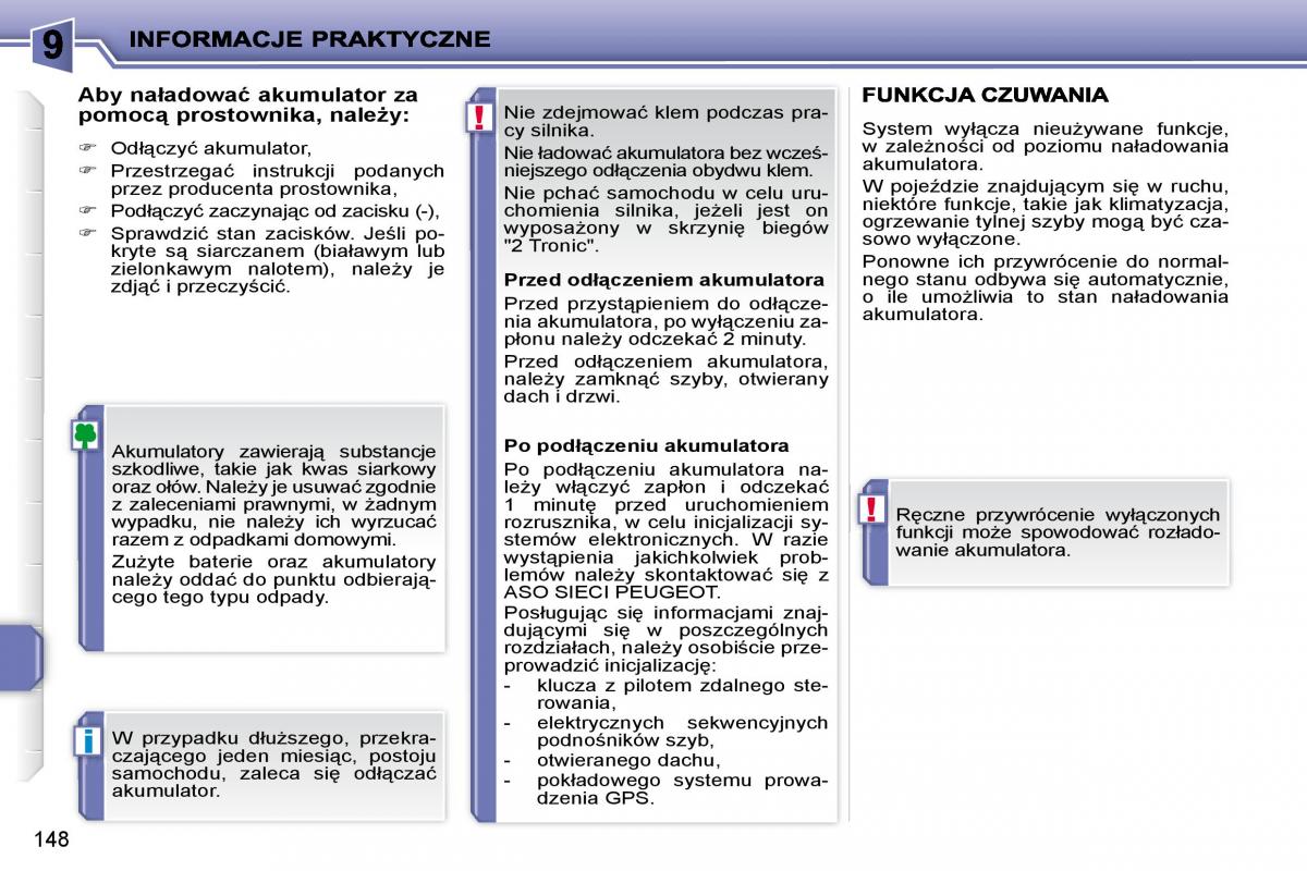 manual  Peugeot 207 instrukcja / page 161