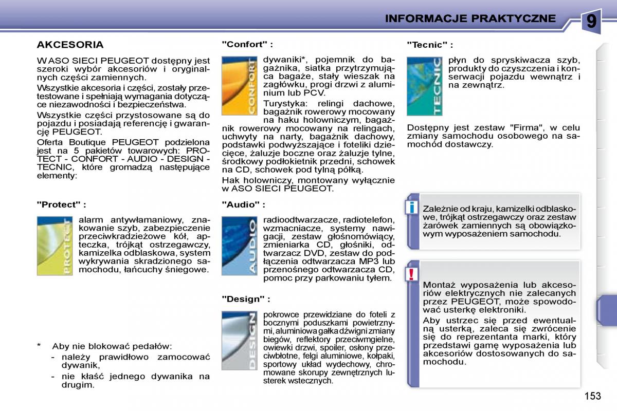 Peugeot 207 instrukcja obslugi / page 166