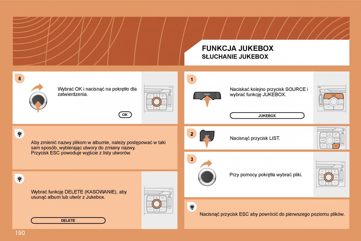 manual  Peugeot 207 instrukcja / page 203