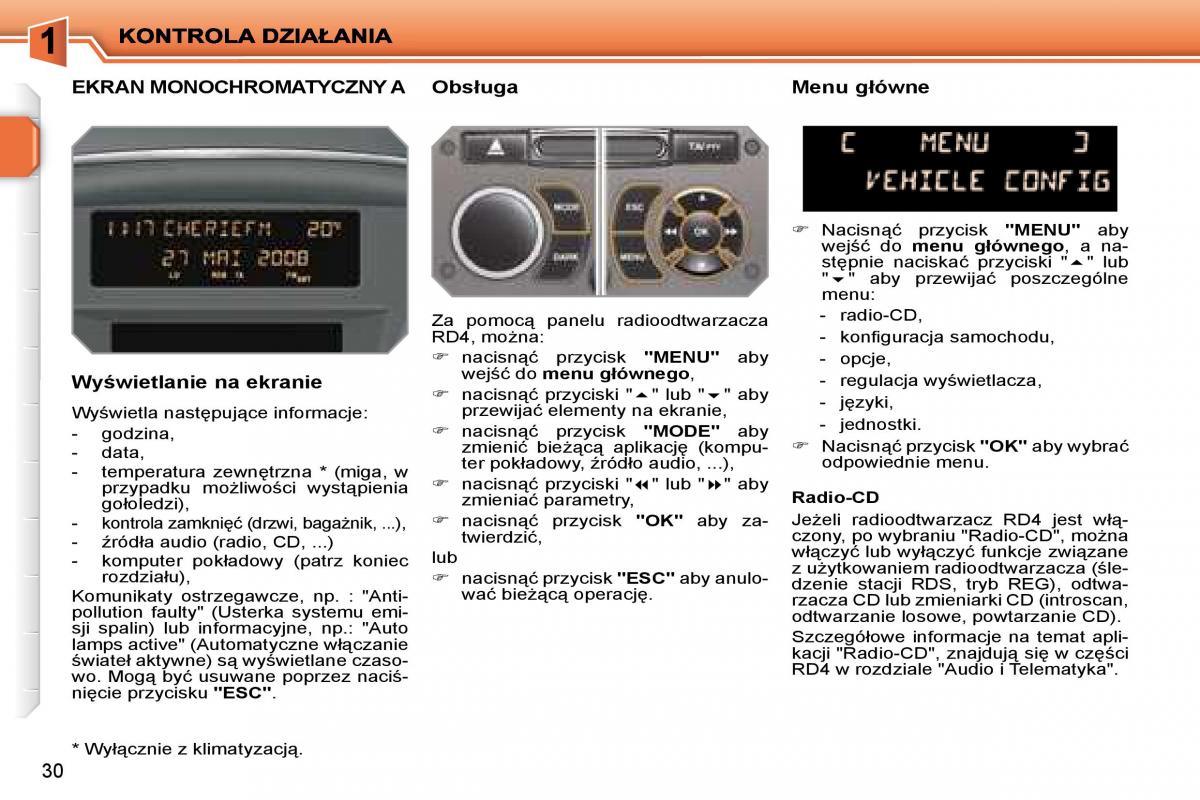Peugeot 207 instrukcja obslugi / page 27