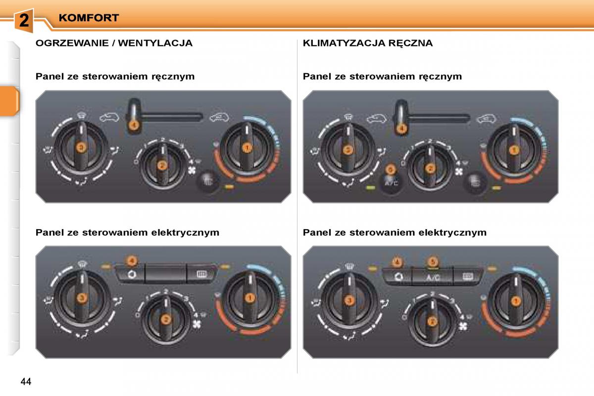 Peugeot 207 instrukcja obslugi / page 42