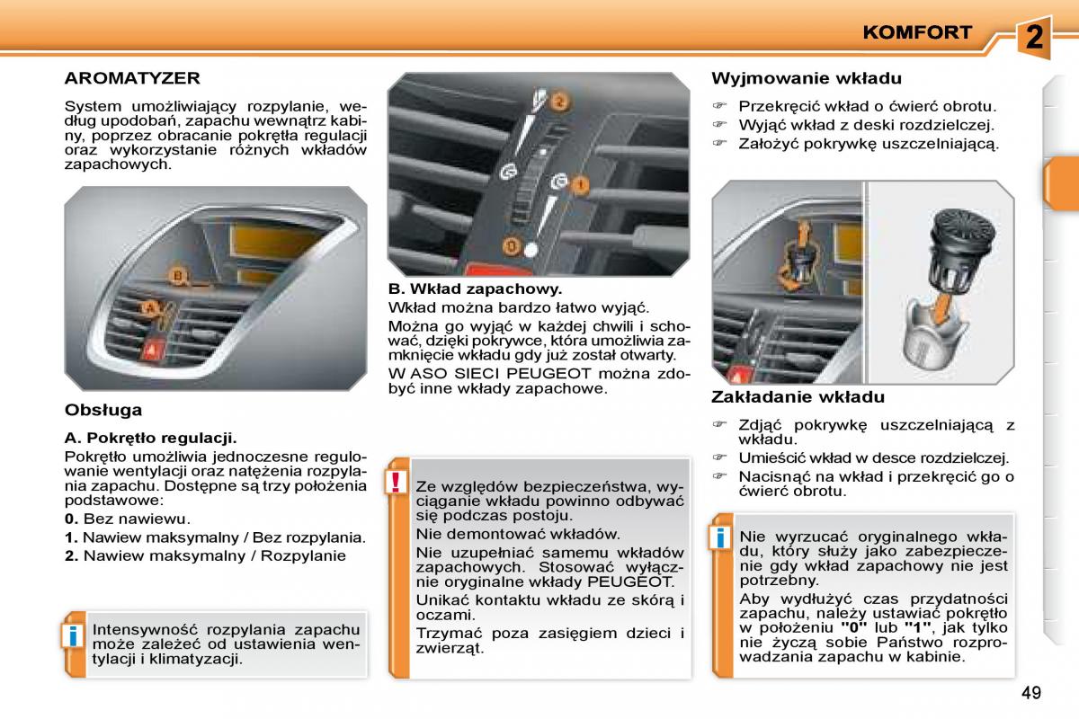 manual  Peugeot 207 instrukcja / page 50