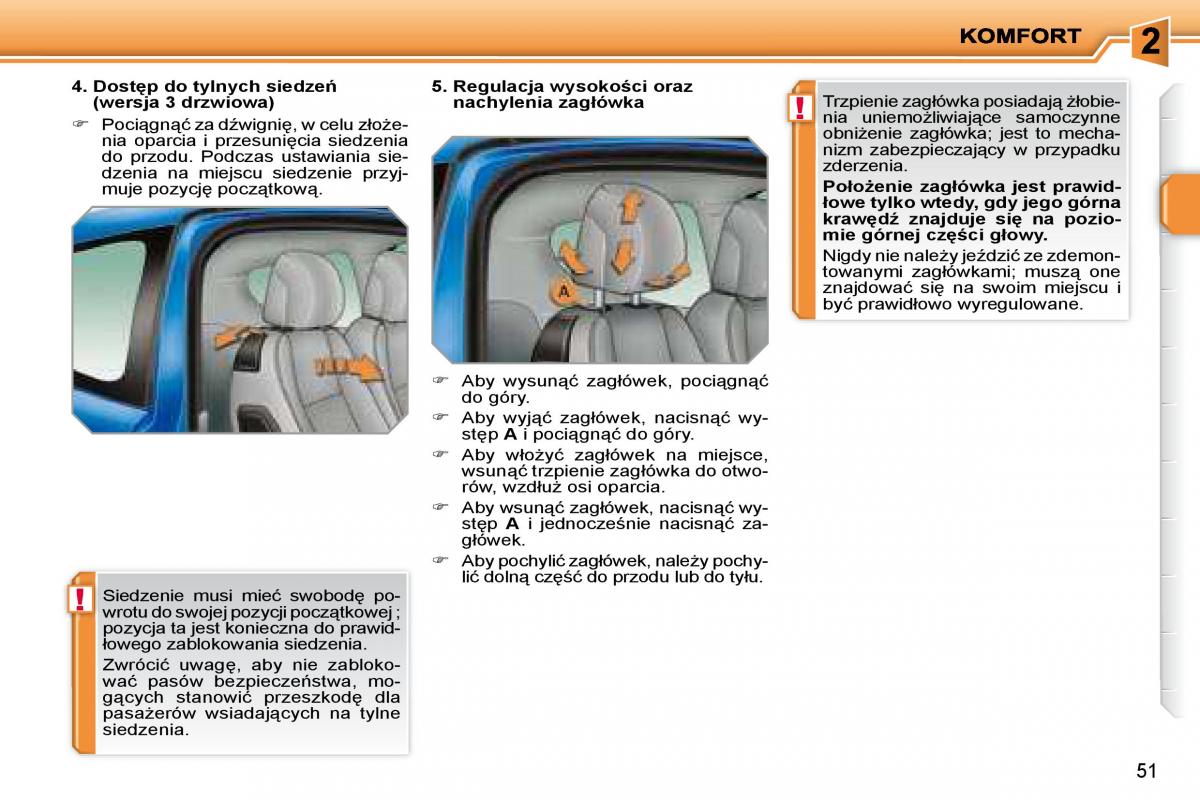 manual  Peugeot 207 instrukcja / page 52