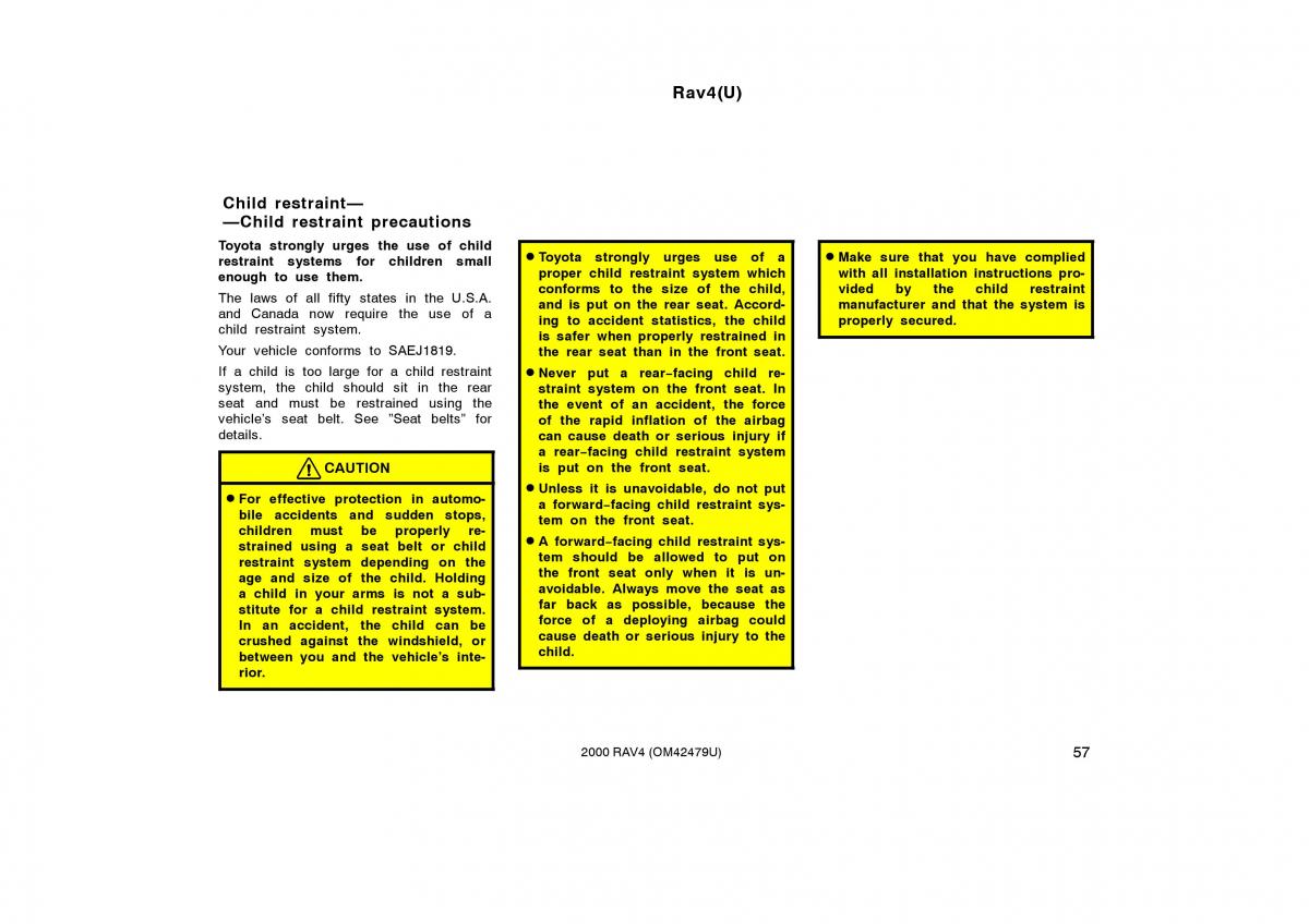 Toyota Rav4 II 2 owners manual / page 65