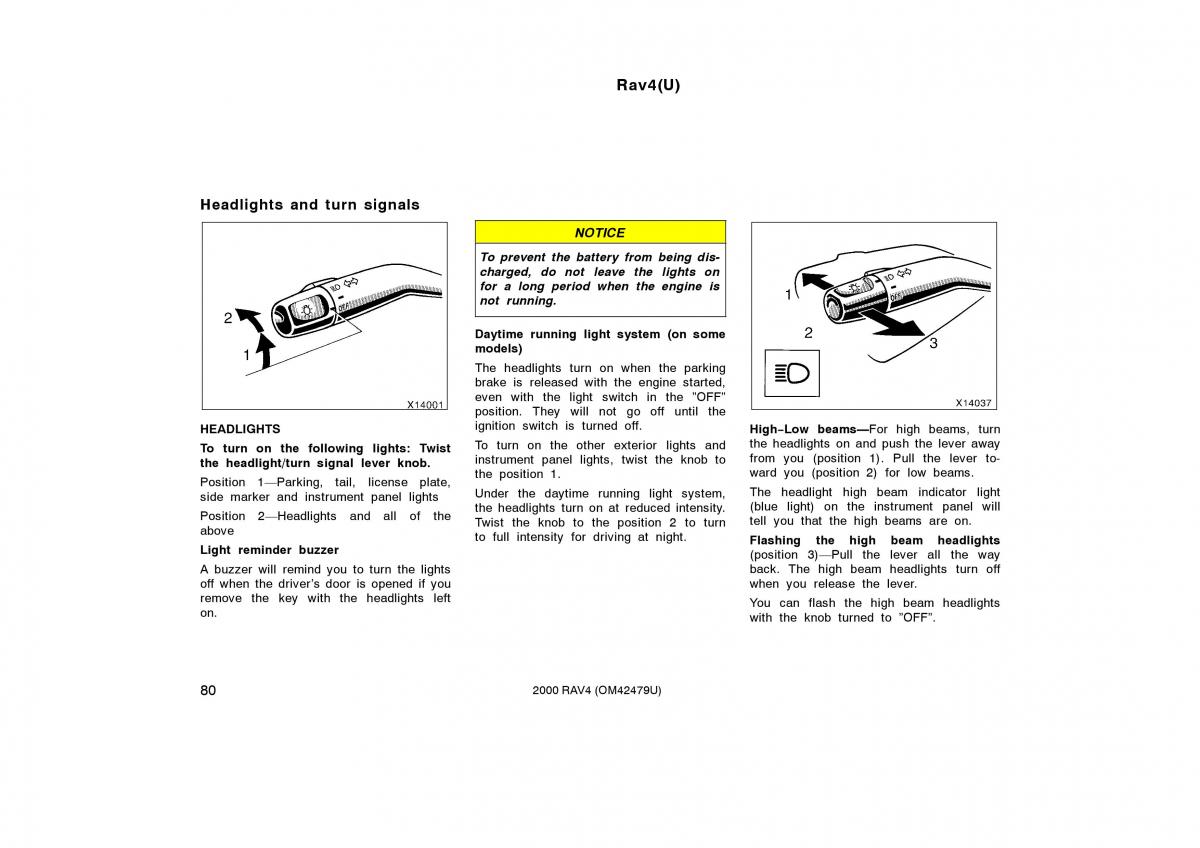 Toyota Rav4 II 2 owners manual / page 88