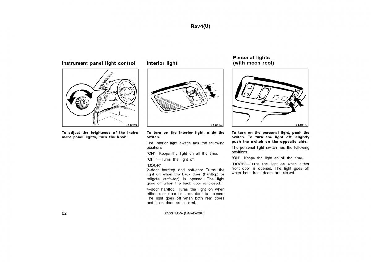 Toyota Rav4 II 2 owners manual / page 90