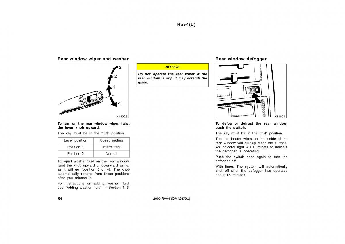 Toyota Rav4 II 2 owners manual / page 92