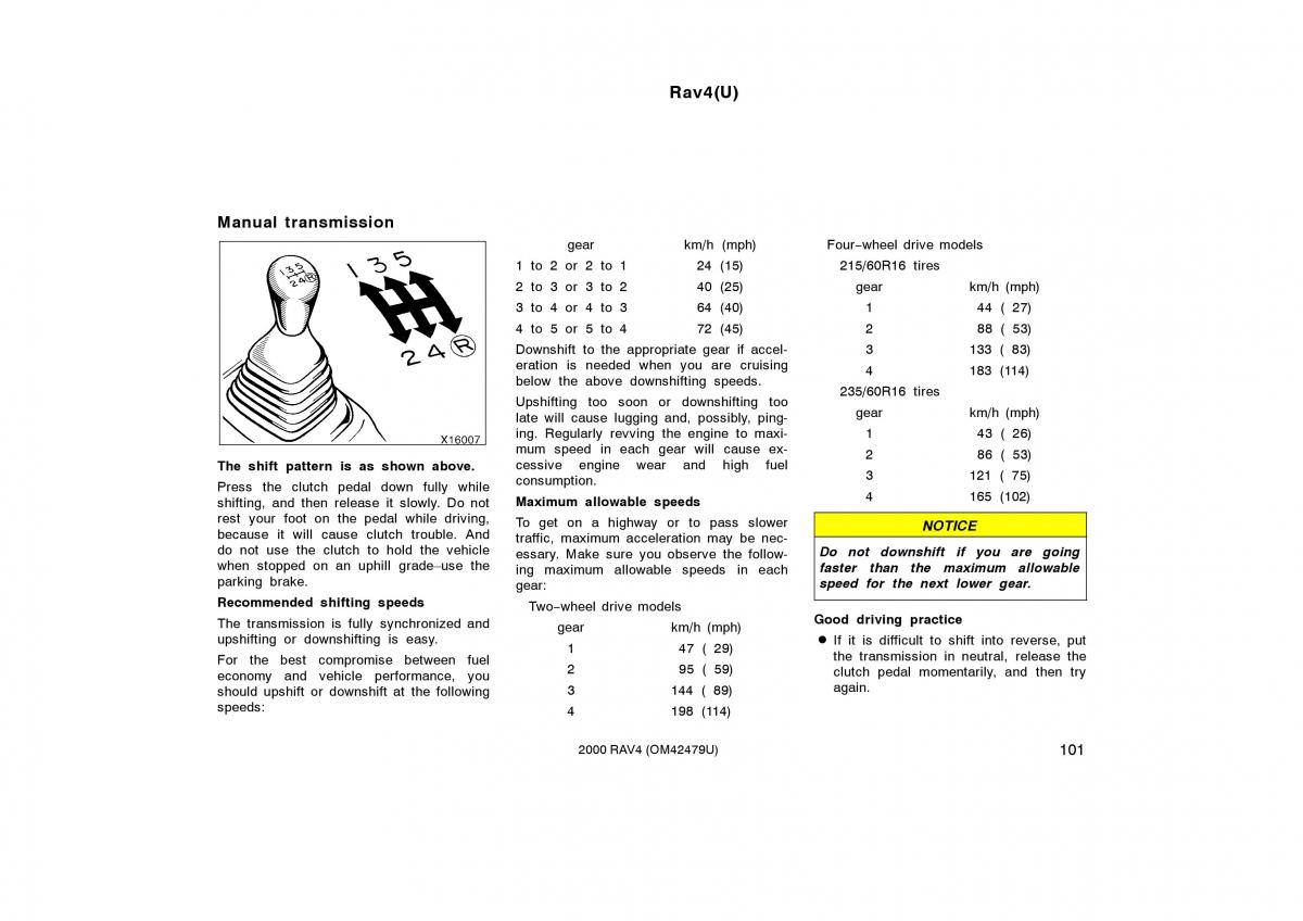 Toyota Rav4 II 2 owners manual / page 109