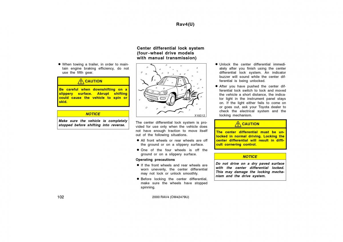 Toyota Rav4 II 2 owners manual / page 110