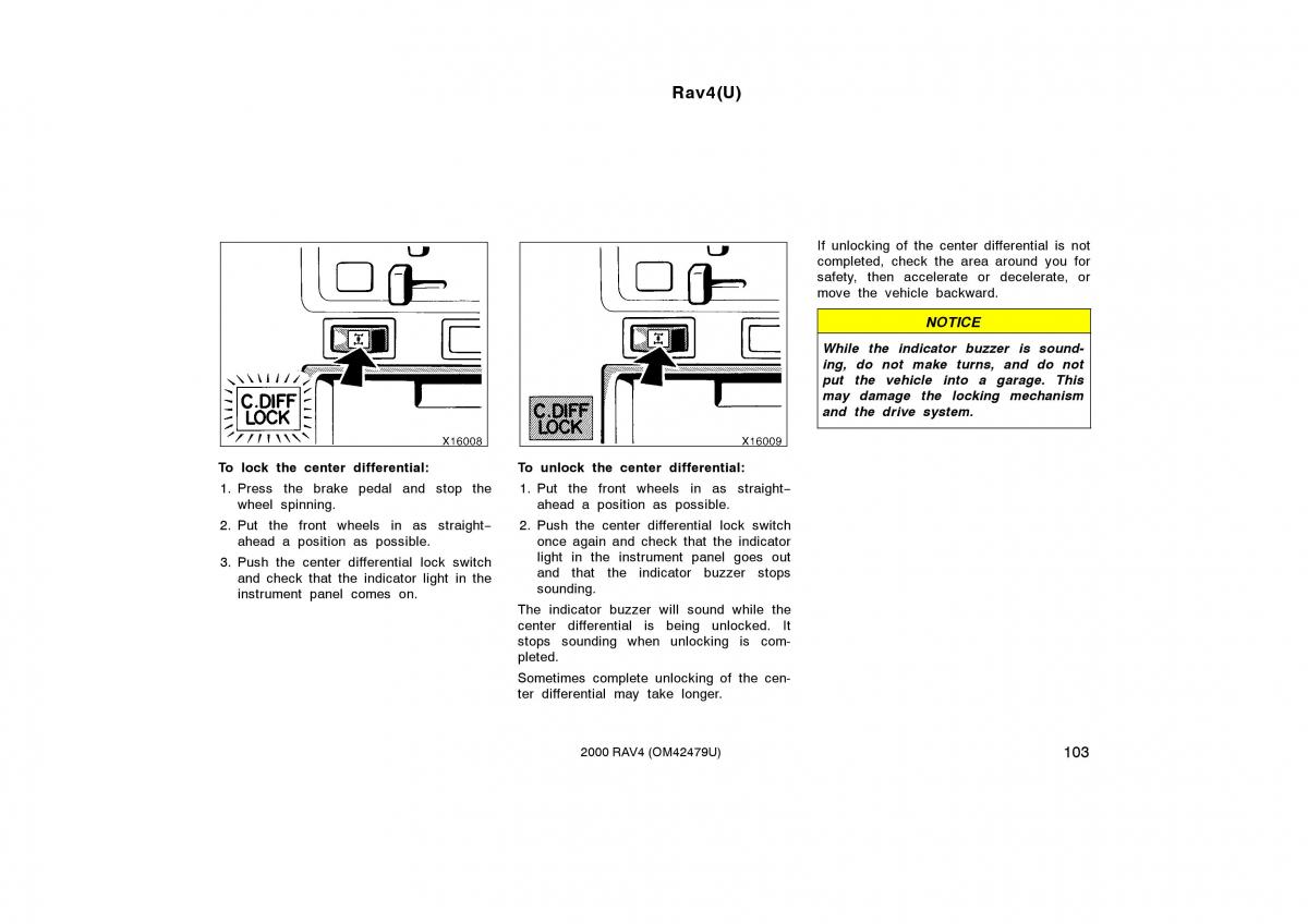 Toyota Rav4 II 2 owners manual / page 111