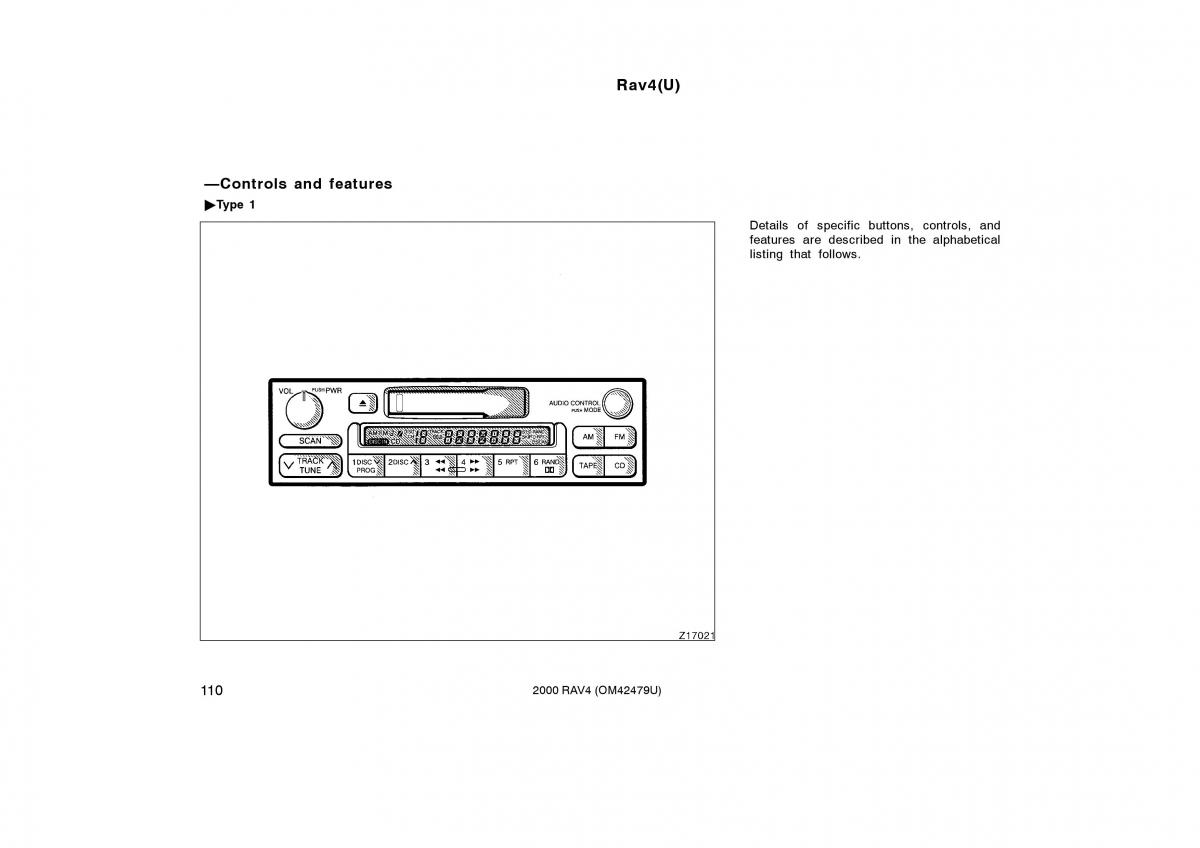 Toyota Rav4 II 2 owners manual / page 118