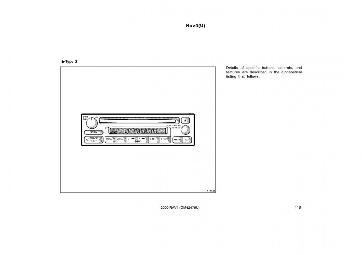 Toyota Rav4 II 2 owners manual / page 123