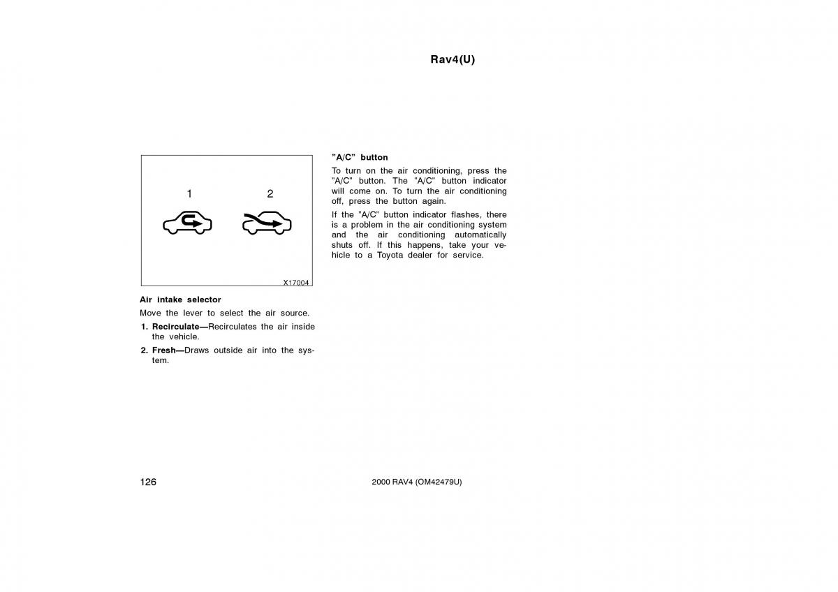 Toyota Rav4 II 2 owners manual / page 134