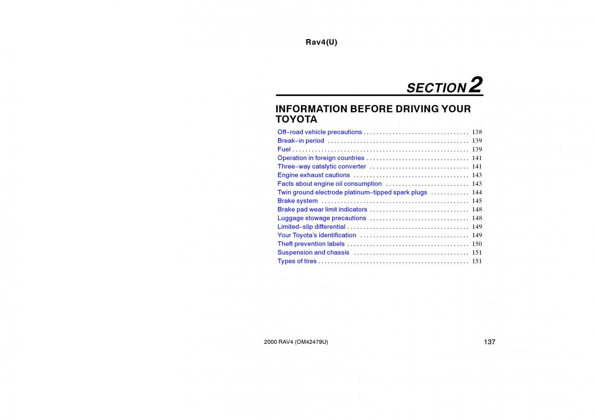 Toyota Rav4 II 2 owners manual / page 145