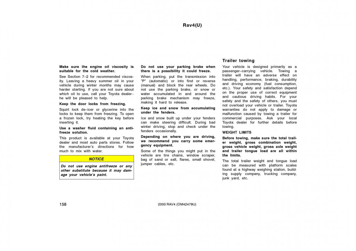 Toyota Rav4 II 2 owners manual / page 166