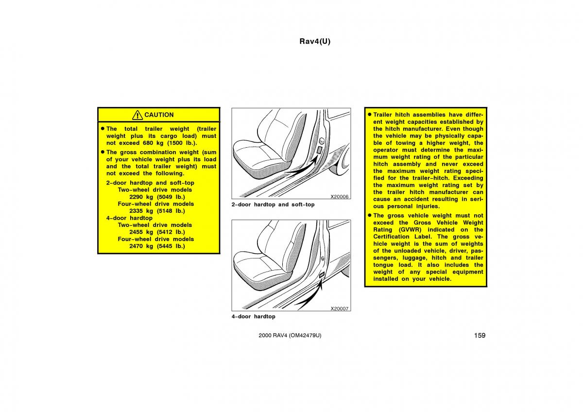 Toyota Rav4 II 2 owners manual / page 167