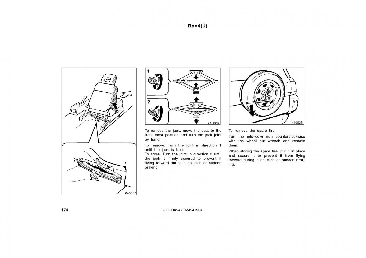 Toyota Rav4 II 2 owners manual / page 182