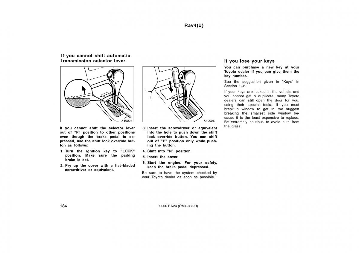 Toyota Rav4 II 2 owners manual / page 192