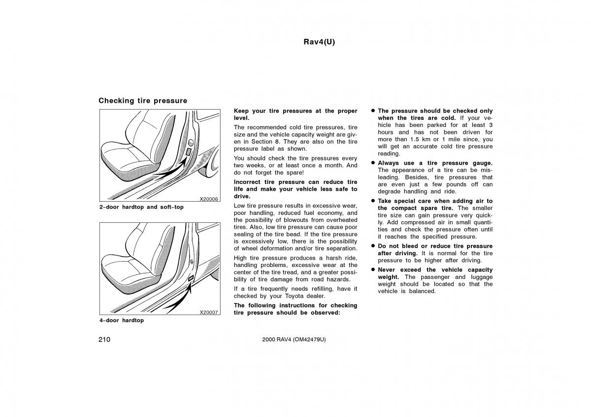 Toyota Rav4 II 2 owners manual / page 218