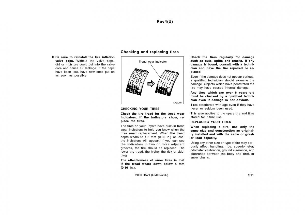 Toyota Rav4 II 2 owners manual / page 219