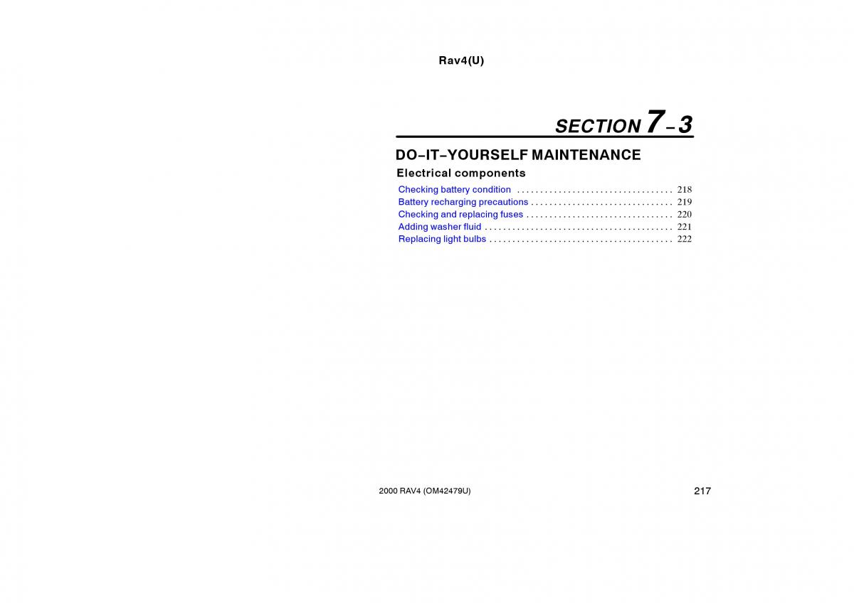 Toyota Rav4 II 2 owners manual / page 225