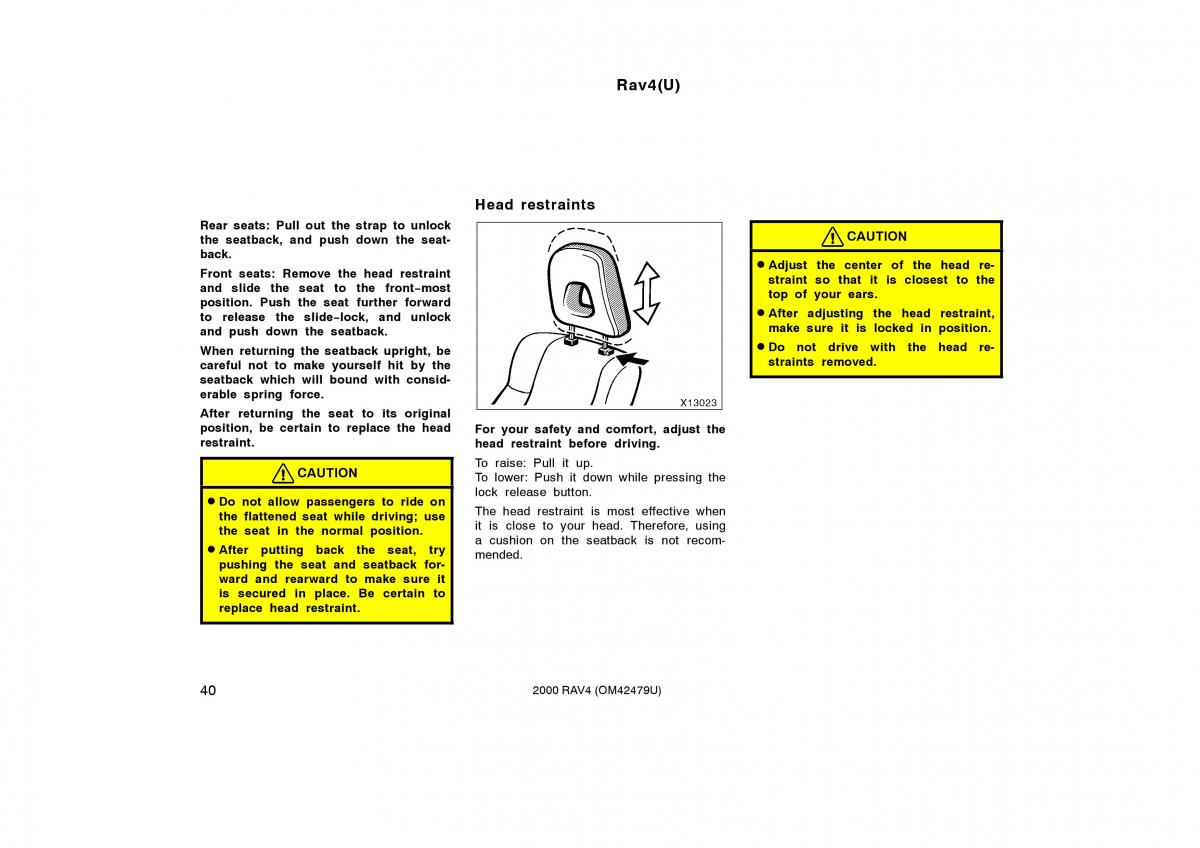 Toyota Rav4 II 2 owners manual / page 48