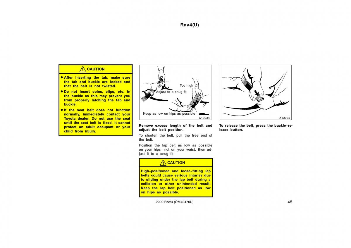 Toyota Rav4 II 2 owners manual / page 53