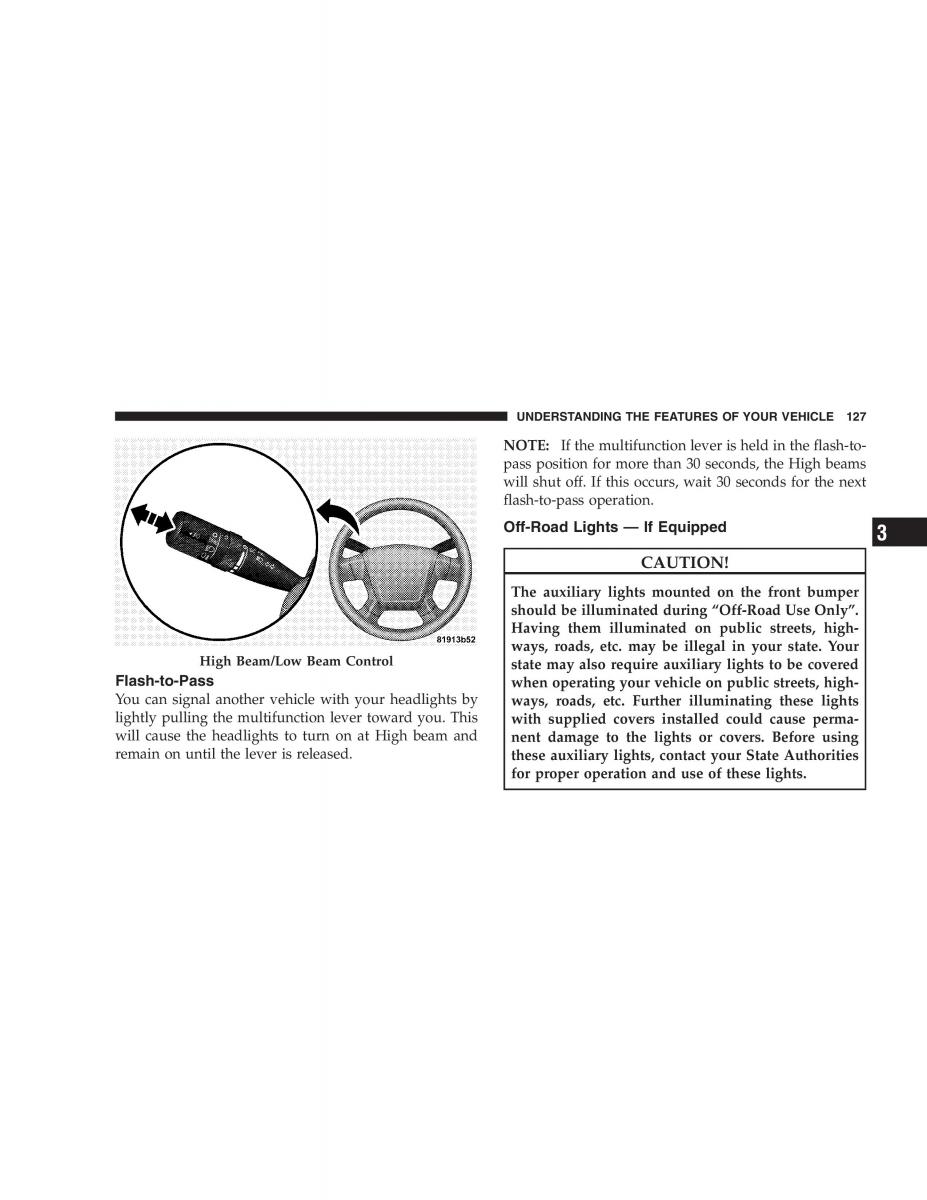 manual  Jeep Patriot owners manual / page 129