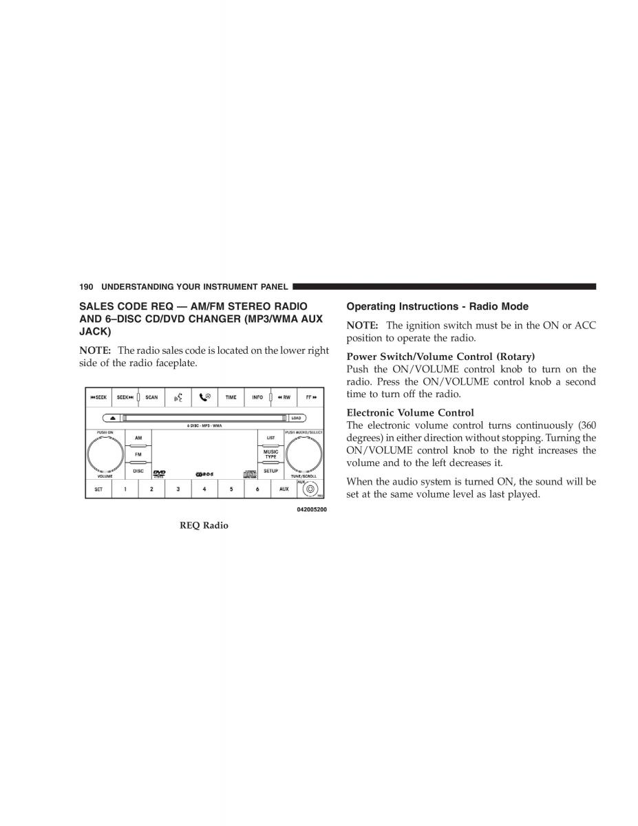 manual  Jeep Patriot owners manual / page 192