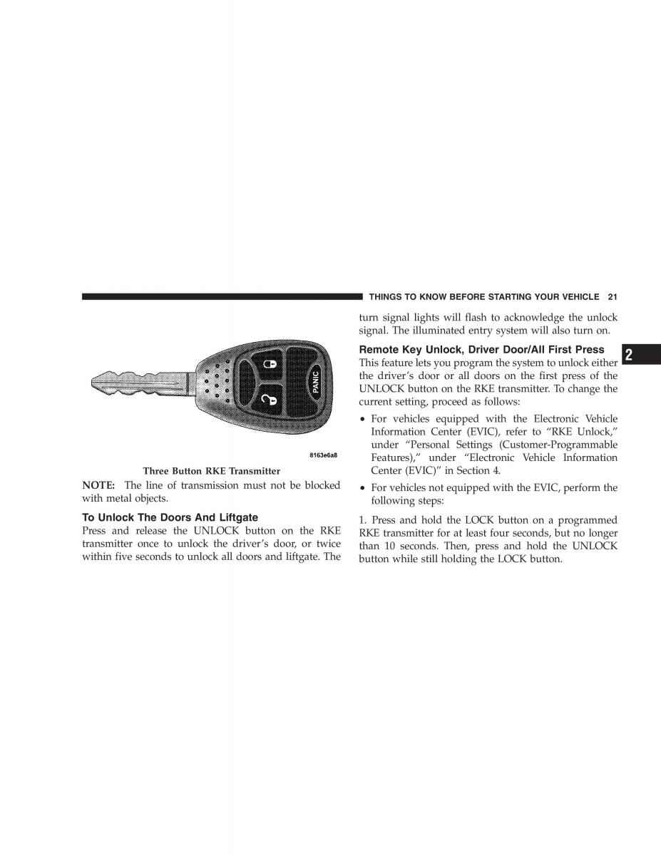 manual  Jeep Patriot owners manual / page 23