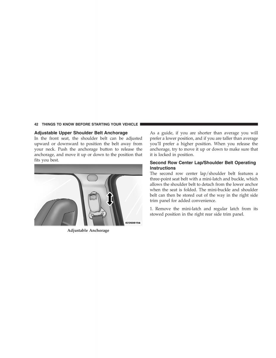 manual  Jeep Patriot owners manual / page 44