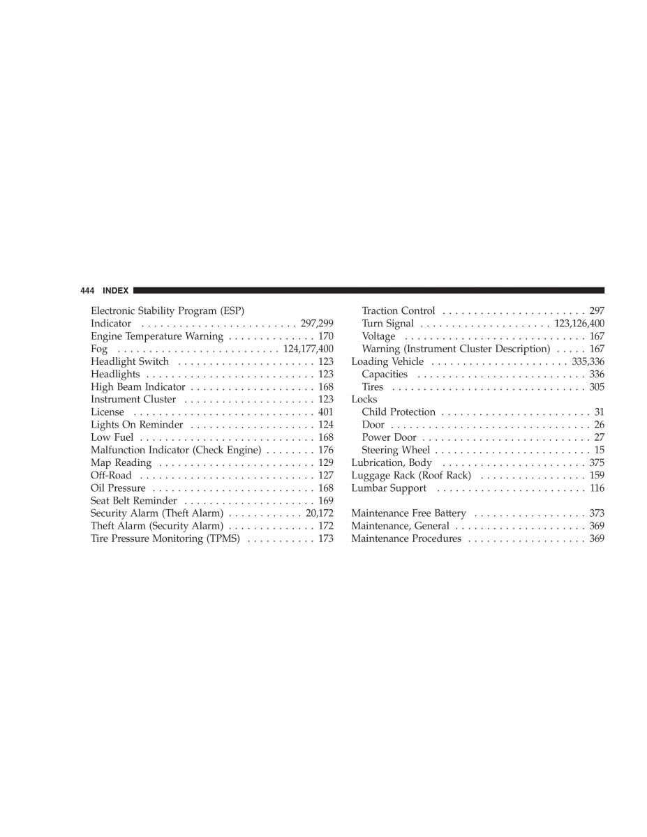 manual  Jeep Patriot owners manual / page 446