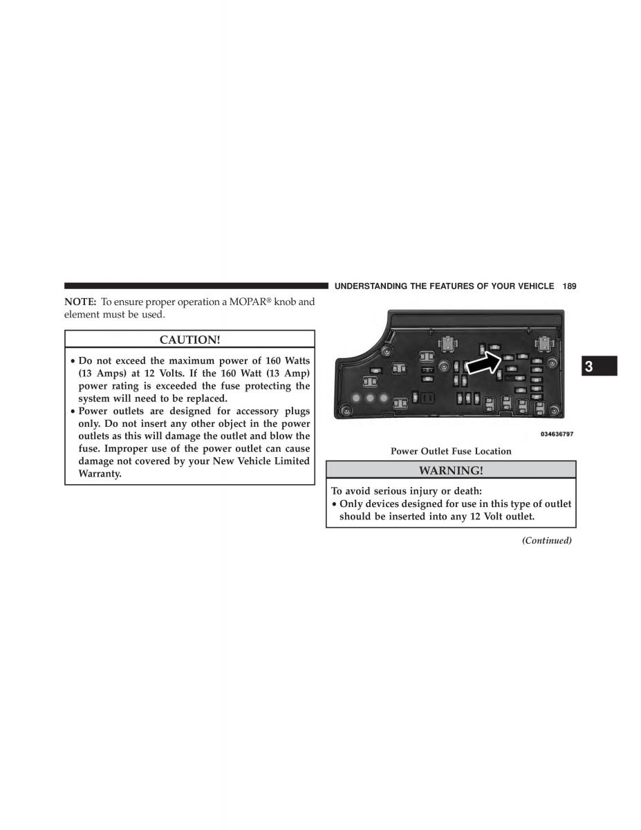 Jeep Patriot owners manual / page 191