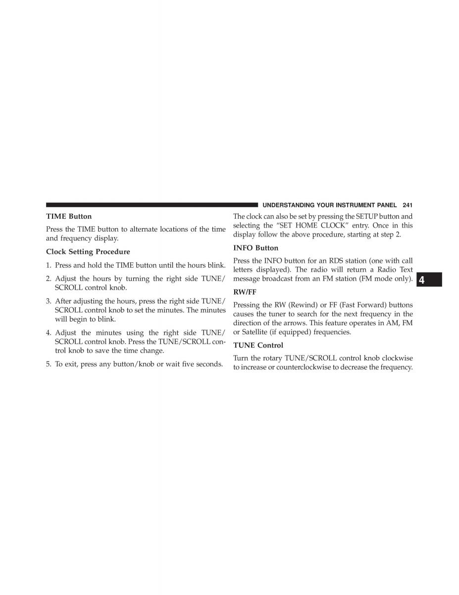 Jeep Patriot owners manual / page 243