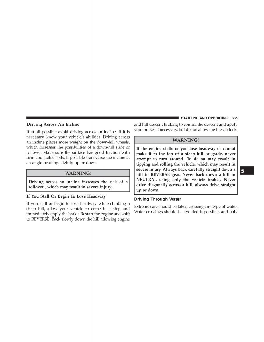 Jeep Patriot owners manual / page 337