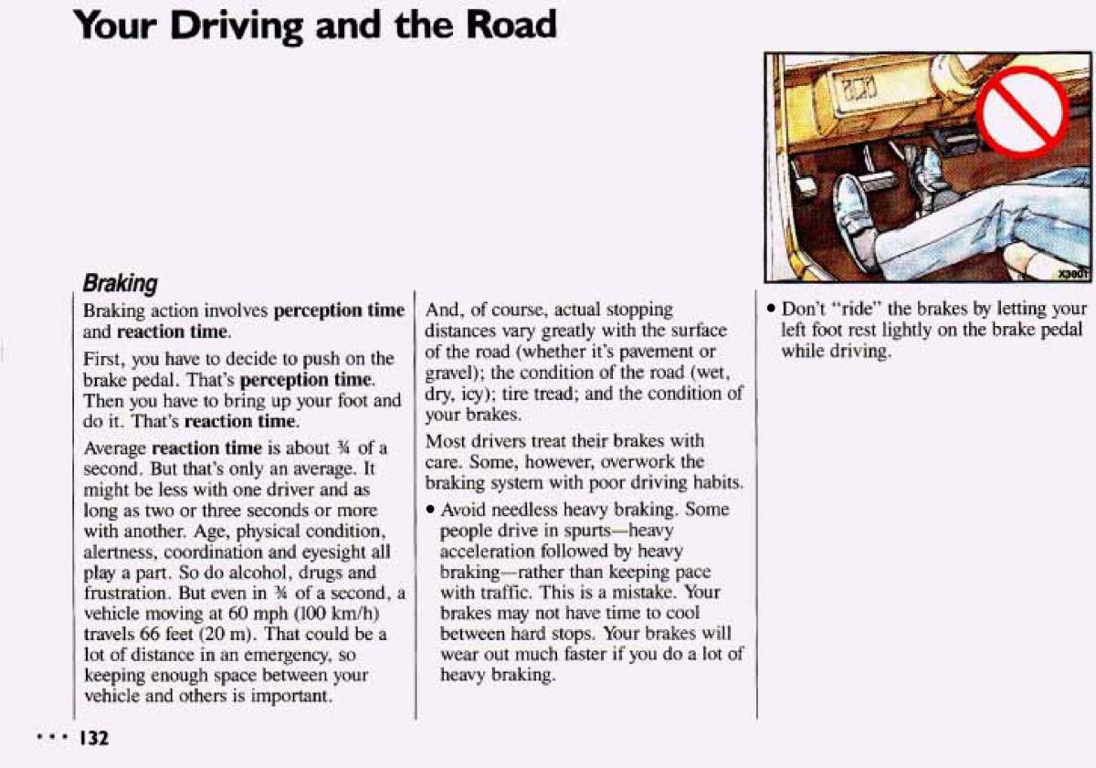 Chevrolet Cavalier II 2 owners manual / page 134