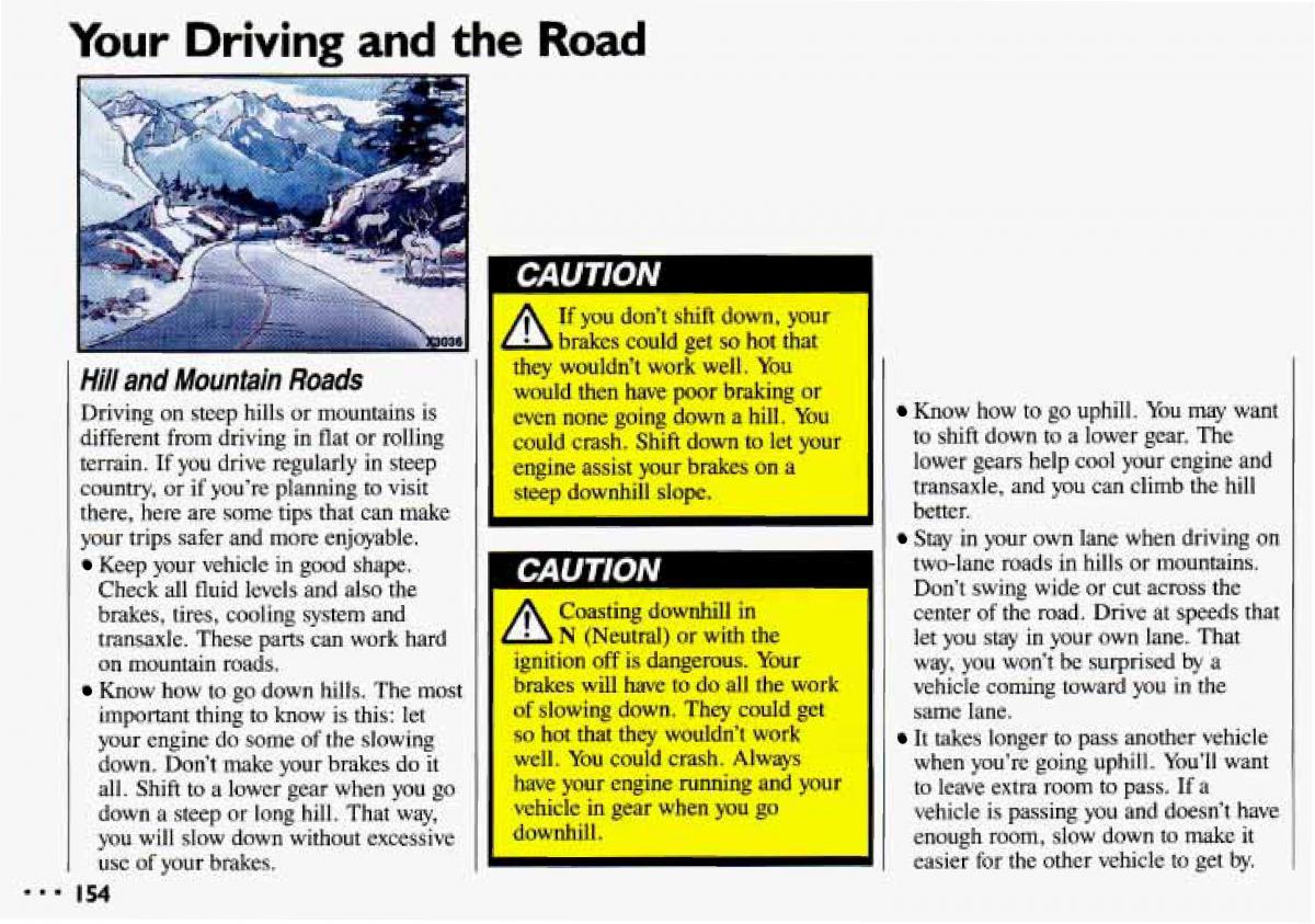 Chevrolet Cavalier II 2 owners manual / page 156