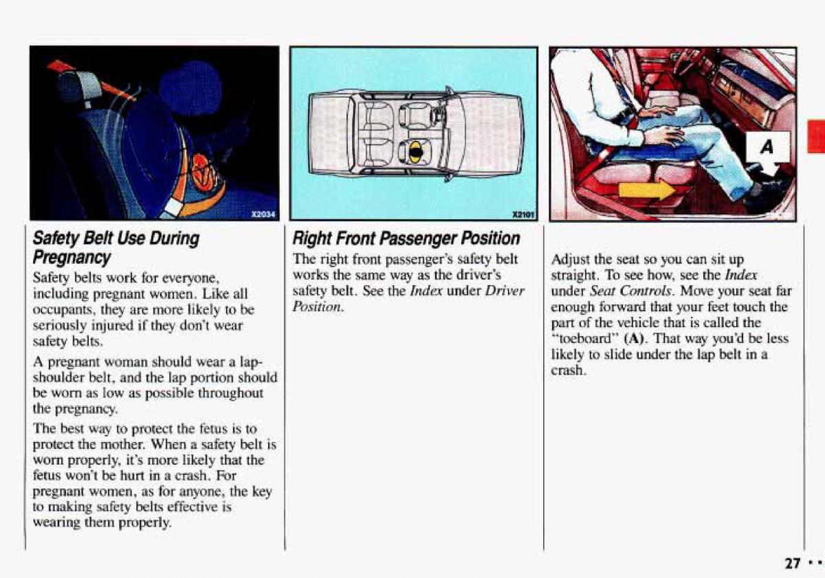 Chevrolet Cavalier II 2 owners manual / page 29