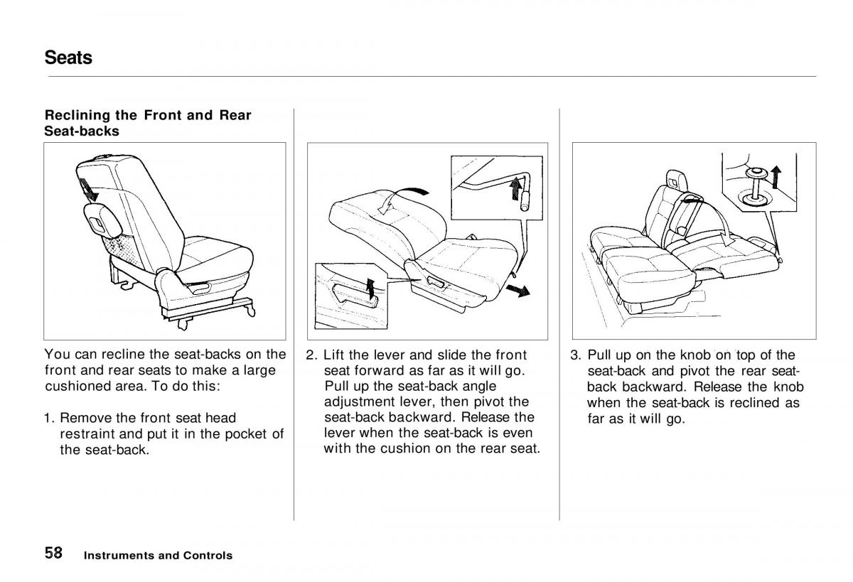 Honda CR V owners manual / page 59