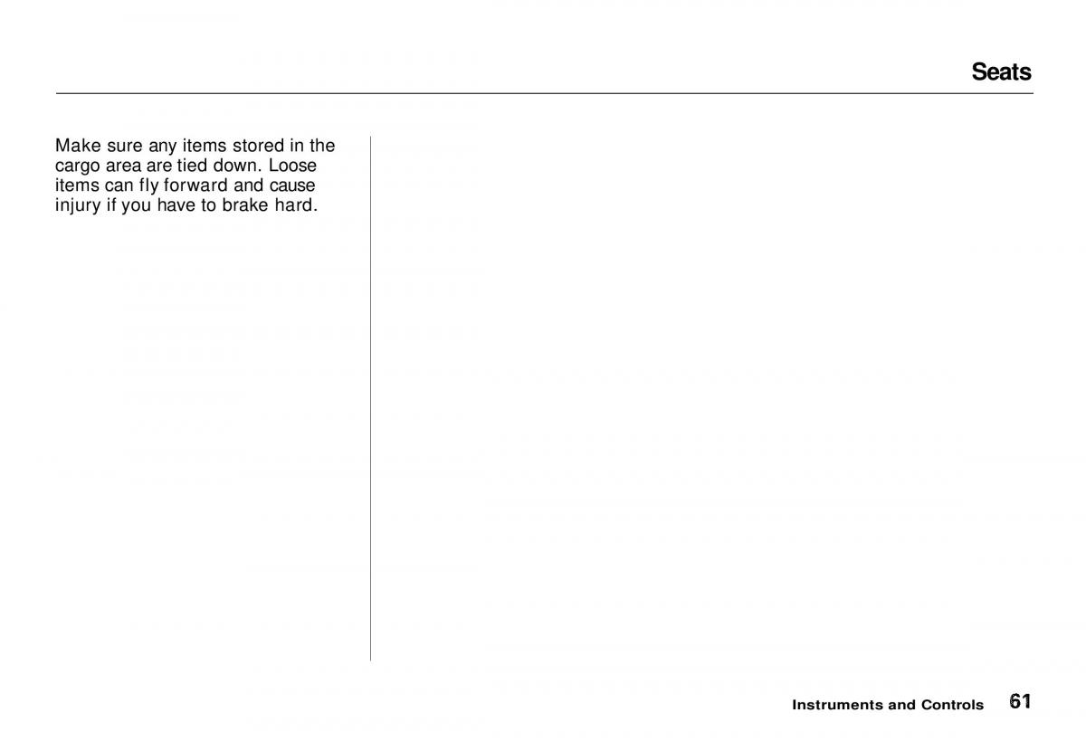 Honda CR V owners manual / page 62