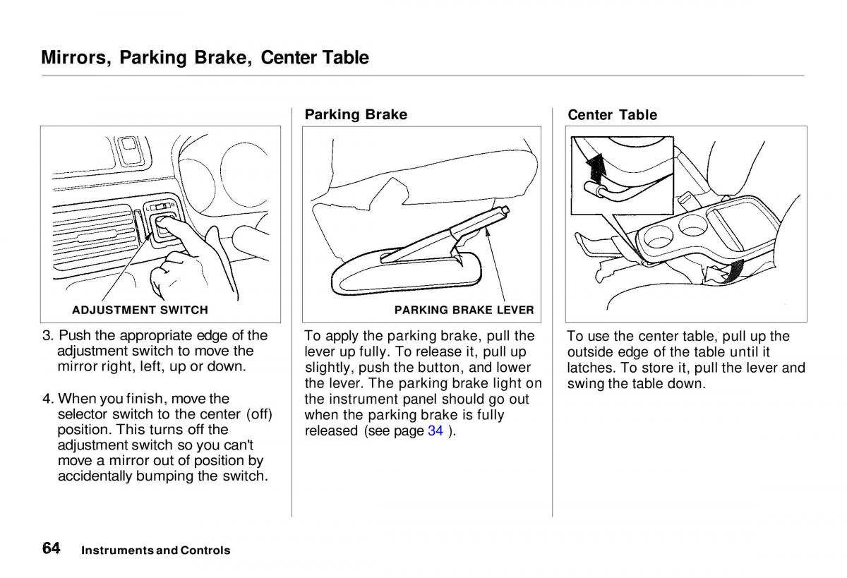 Honda CR V owners manual / page 65