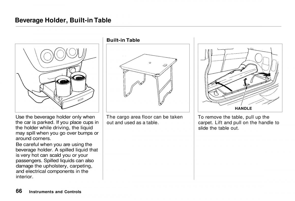 Honda CR V owners manual / page 67