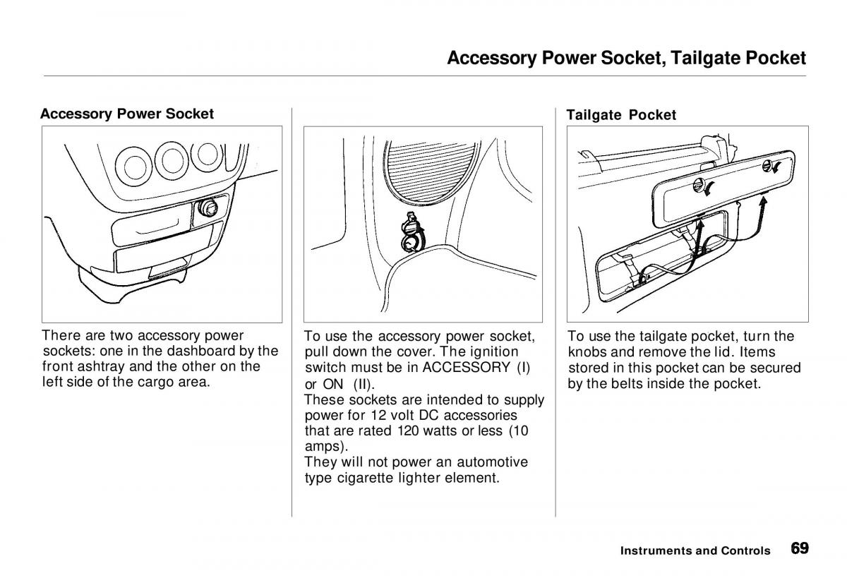 Honda CR V owners manual / page 70