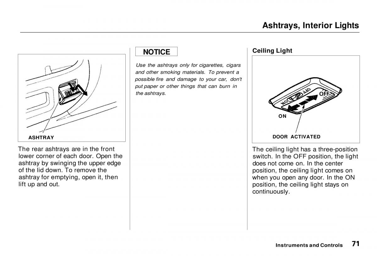 Honda CR V owners manual / page 72