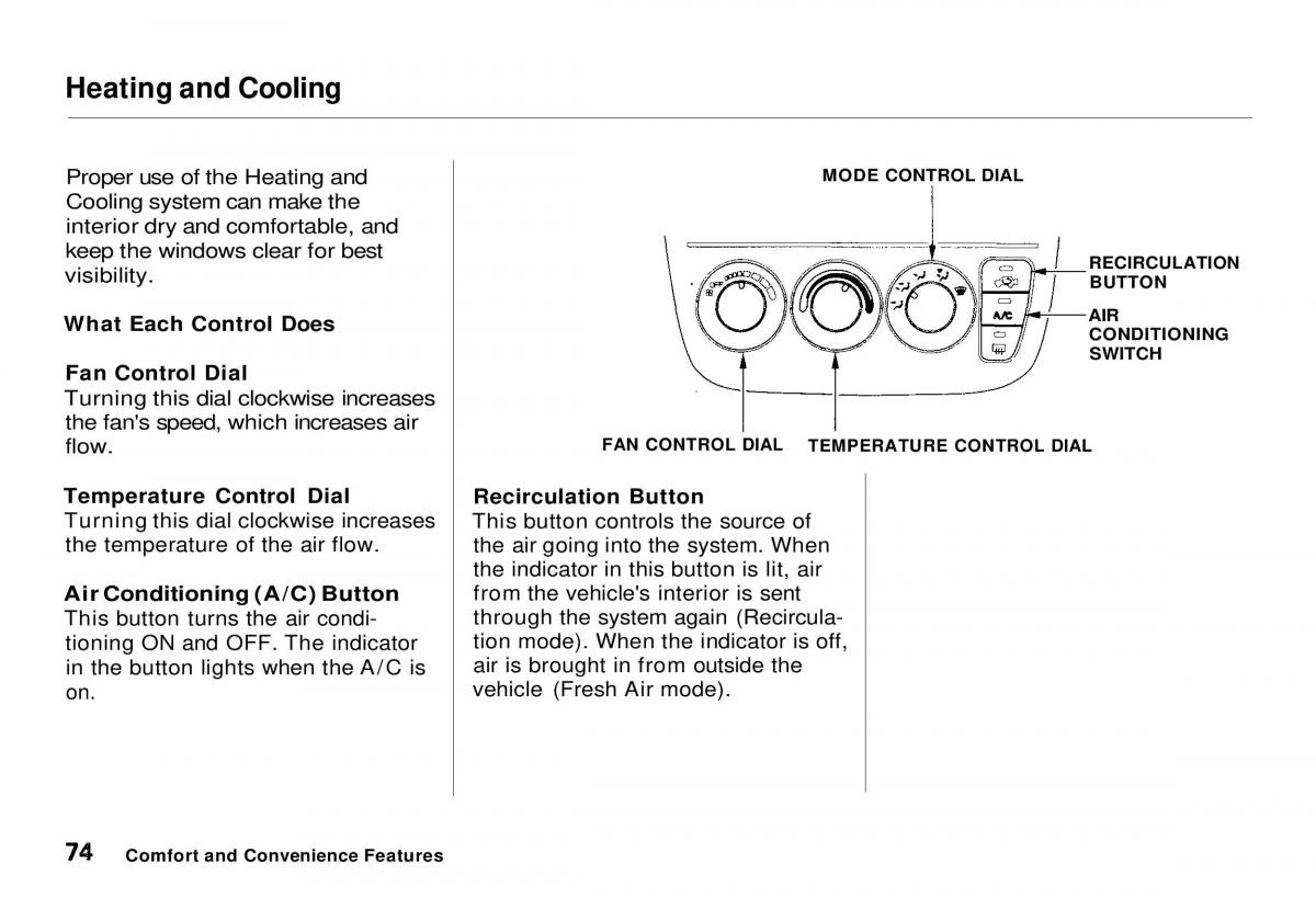 Honda CR V owners manual / page 75