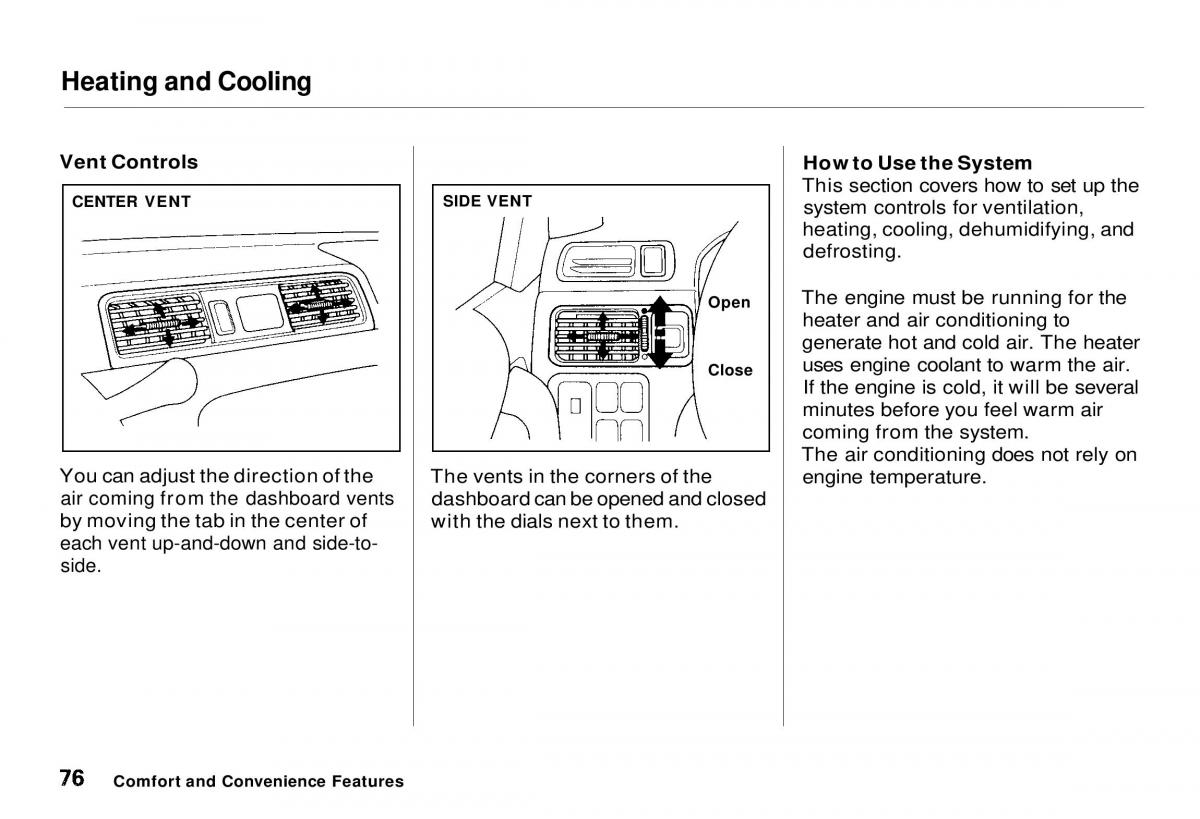 Honda CR V owners manual / page 77