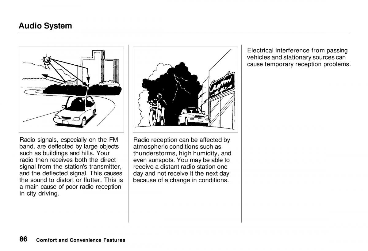 Honda CR V owners manual / page 87