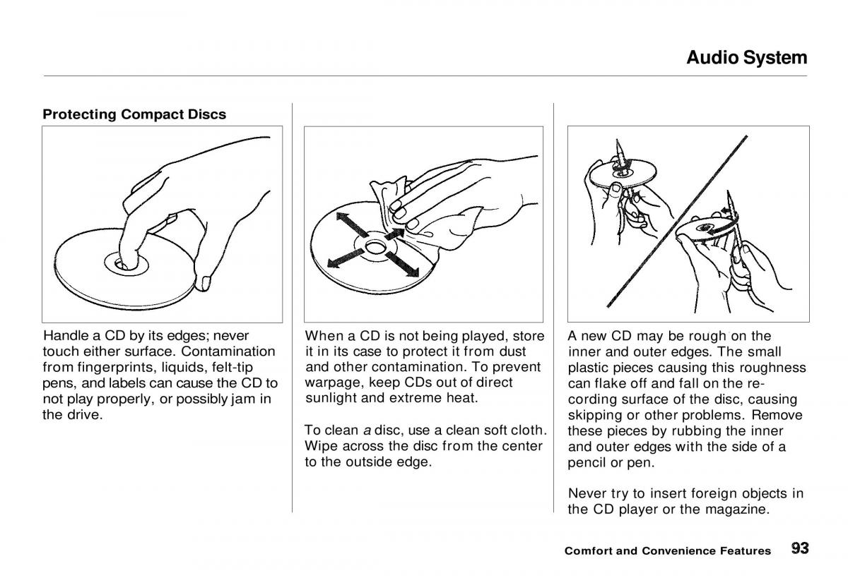 Honda CR V owners manual / page 94