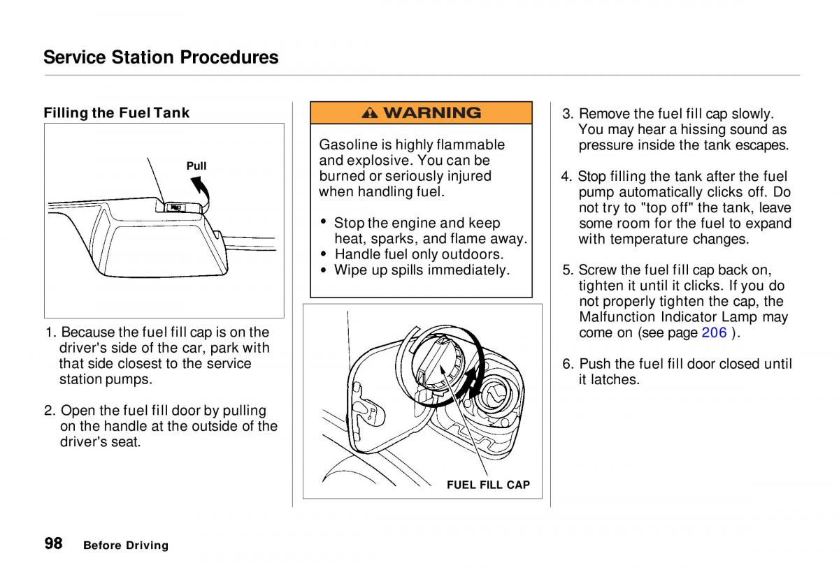 Honda CR V owners manual / page 99